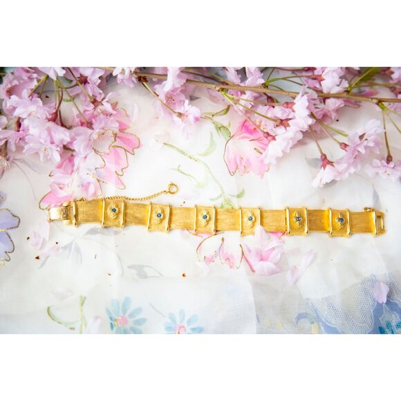 7 Inch Vintage Royal Victorian Bracelet By BSK - RG1 - Picture 5 of 7